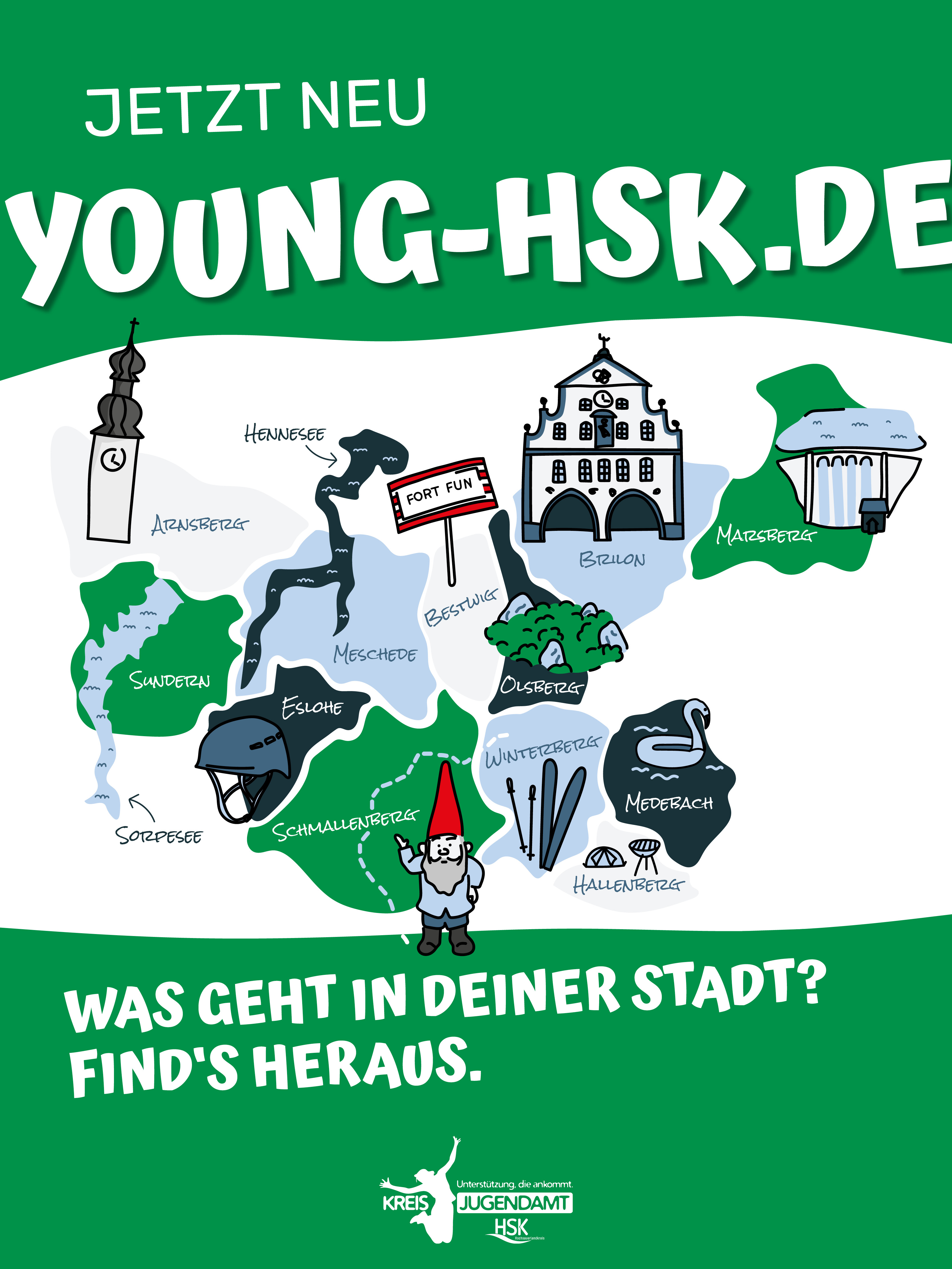 Ob sportlich, kreativ oder abenteuerlich – für jeden Geschmack ist etwas auf der Internetseite www.young-hsk.de dabei. Das Angebot richtet sich an alle Kinder und Jugendlichen, die ihre Sommerferien abwechslungsreich, erlebnisreich und in guter Gesellschaft verbringen möchten.
