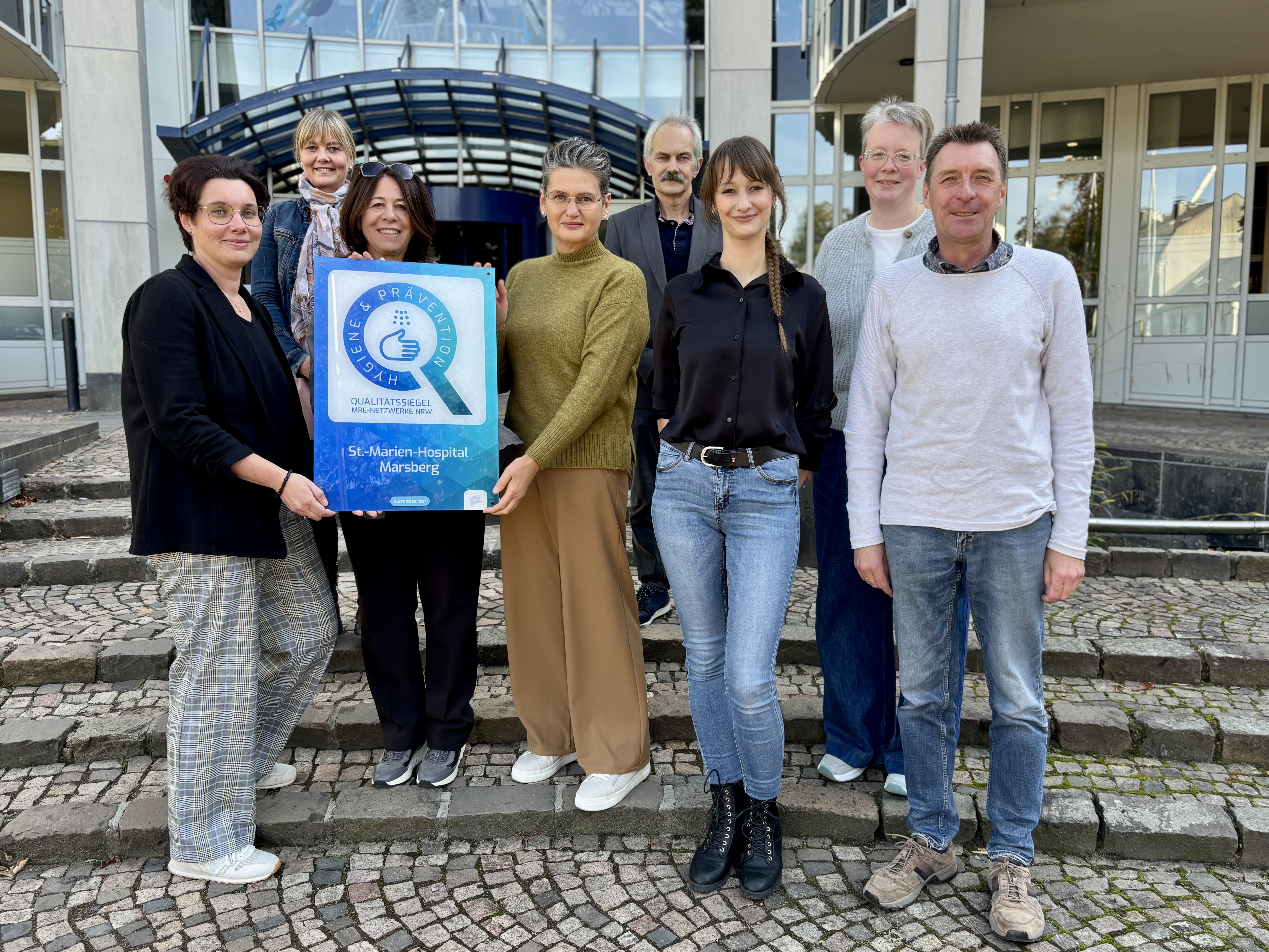 Übergabe MRE-Siegel an St. Marienhospital Marsberg  2025 // Foto: Pressestelle HSK