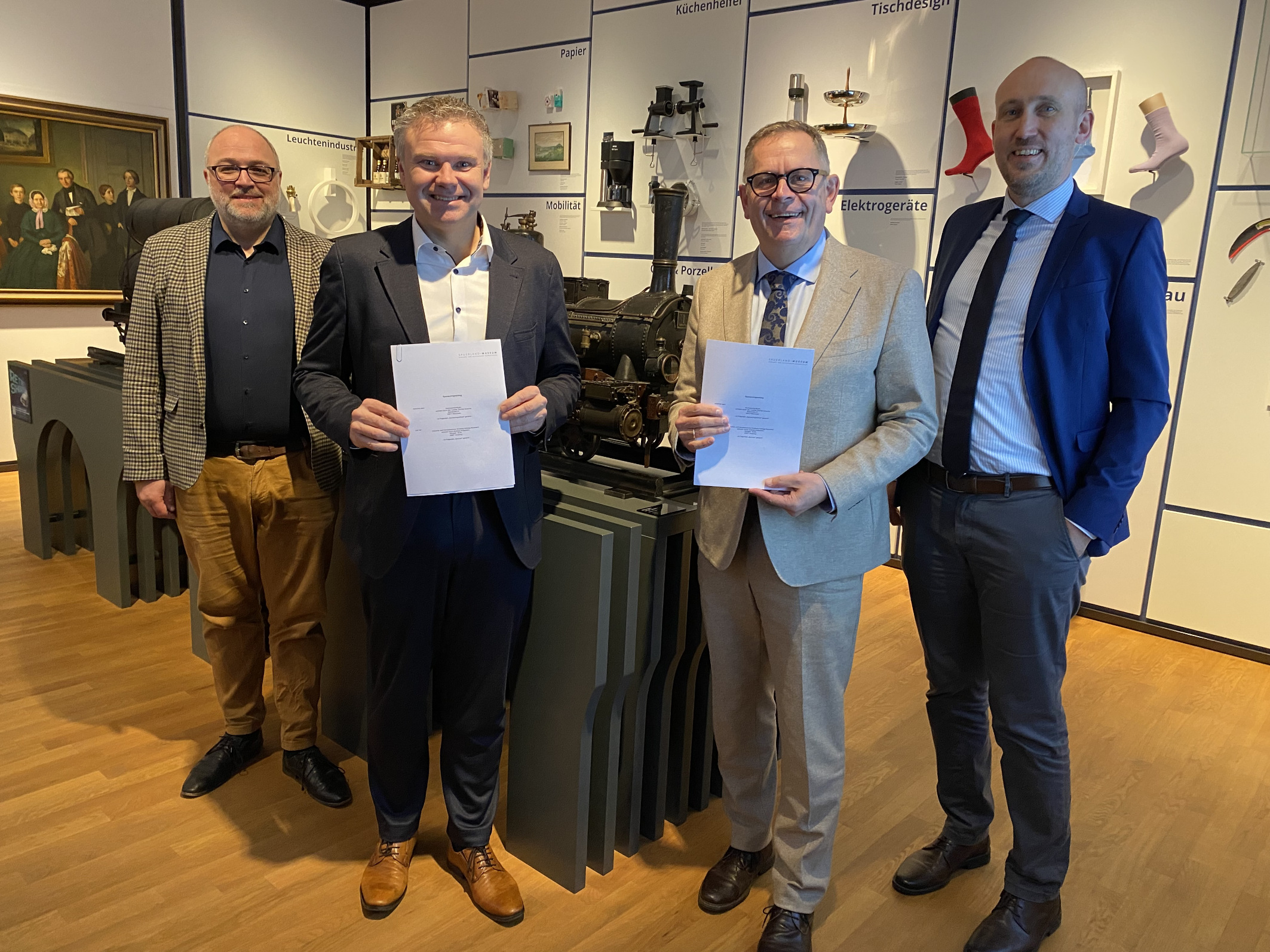 Sauerland-Museum. Vertragsunterzeichnung Industrialisierung