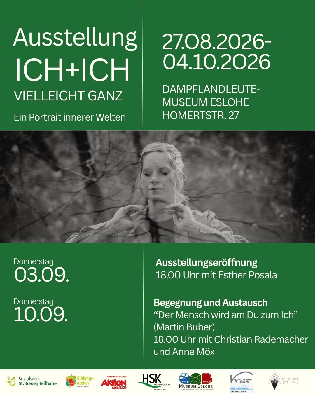 Fotoausstellung "Ich+Ich - vielleicht ganz"//Poster: Sozialwerk St. Georg Teilhabe Fotoausstellung "Ich+Ich - vielleicht ganz"//Poster: Sozialwerk St. Georg Teilhabe